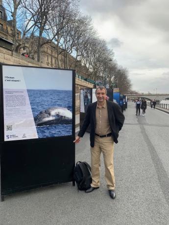 Olivier Adam, porteur initial de l’exposition, professeur à l’Institut Jean Rond d’Alembert, spécialiste de l’acoustique sous-marine