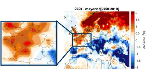2020, une année particulièrement chaude en Europe 2020, une année particulièrement chaude en Europe