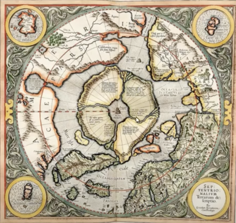 L'Arctique par Mercator